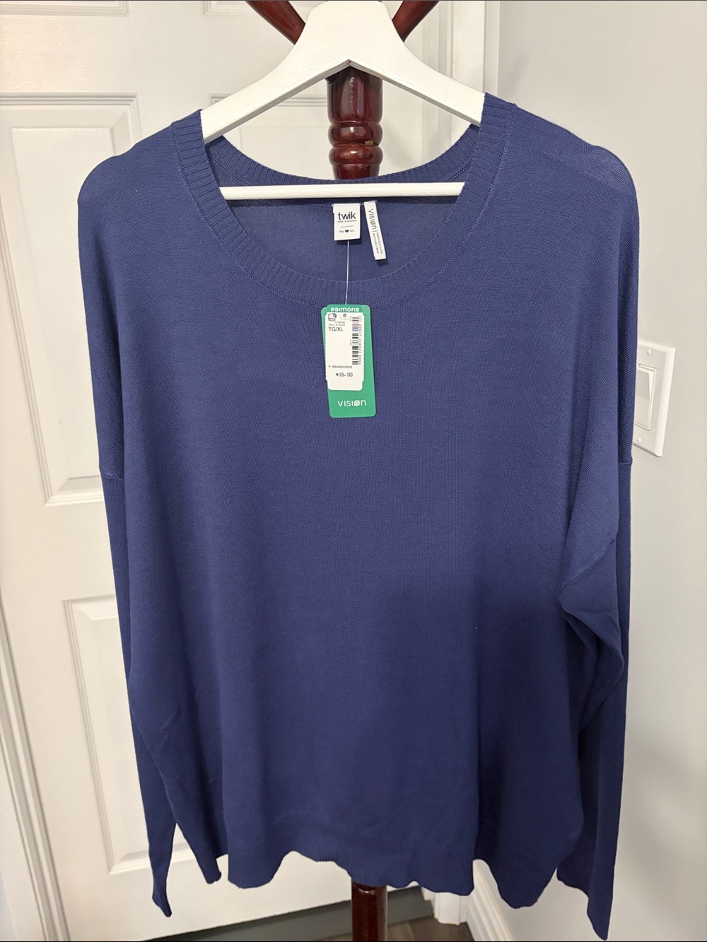 Twik Navy Blue Crewneck Sweater